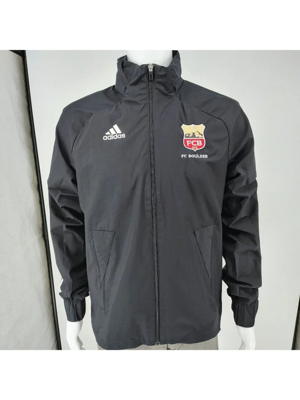 Adidas Mens FC Boulder 2012 Condivo 20 All Weather Windbreaker Soccer Jacket (S)